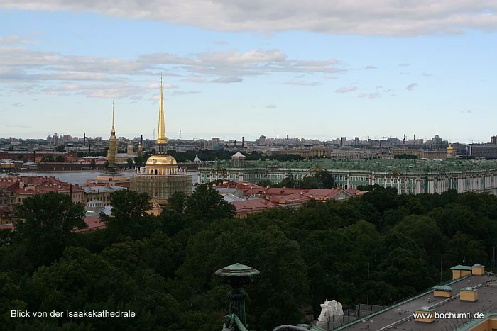 Blick ber St. Petersburg von der Kathedrale