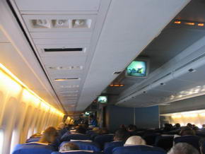 Ein letztes Foto aus den Boeing 747-400, morgens über Tunesien