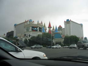 Hotel Excalibur bei nahendem Gewitter
